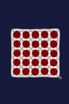 OHM Handmade-Krem Kırmızı Dots El İşi Dantel Örtü-Dantel Örtüler-1-roqelvaxirum.shop