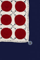 OHM Handmade-Krem Kırmızı Dots El İşi Dantel Örtü-Dantel Örtüler-2-roqelvaxirum.shop