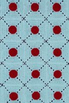 OHM Handmade-Mavi Kırmızı Tiny Dots El İşi Dantel Örtü-Dantel Örtüler-3-roqelvaxirum.shop