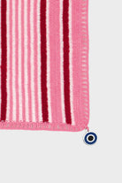 OHM Handmade-Pembe Beyaz Kırmızı Multi Stripes El İşi Dantel Örtü-Dantel Örtüler-2-roqelvaxirum.shop