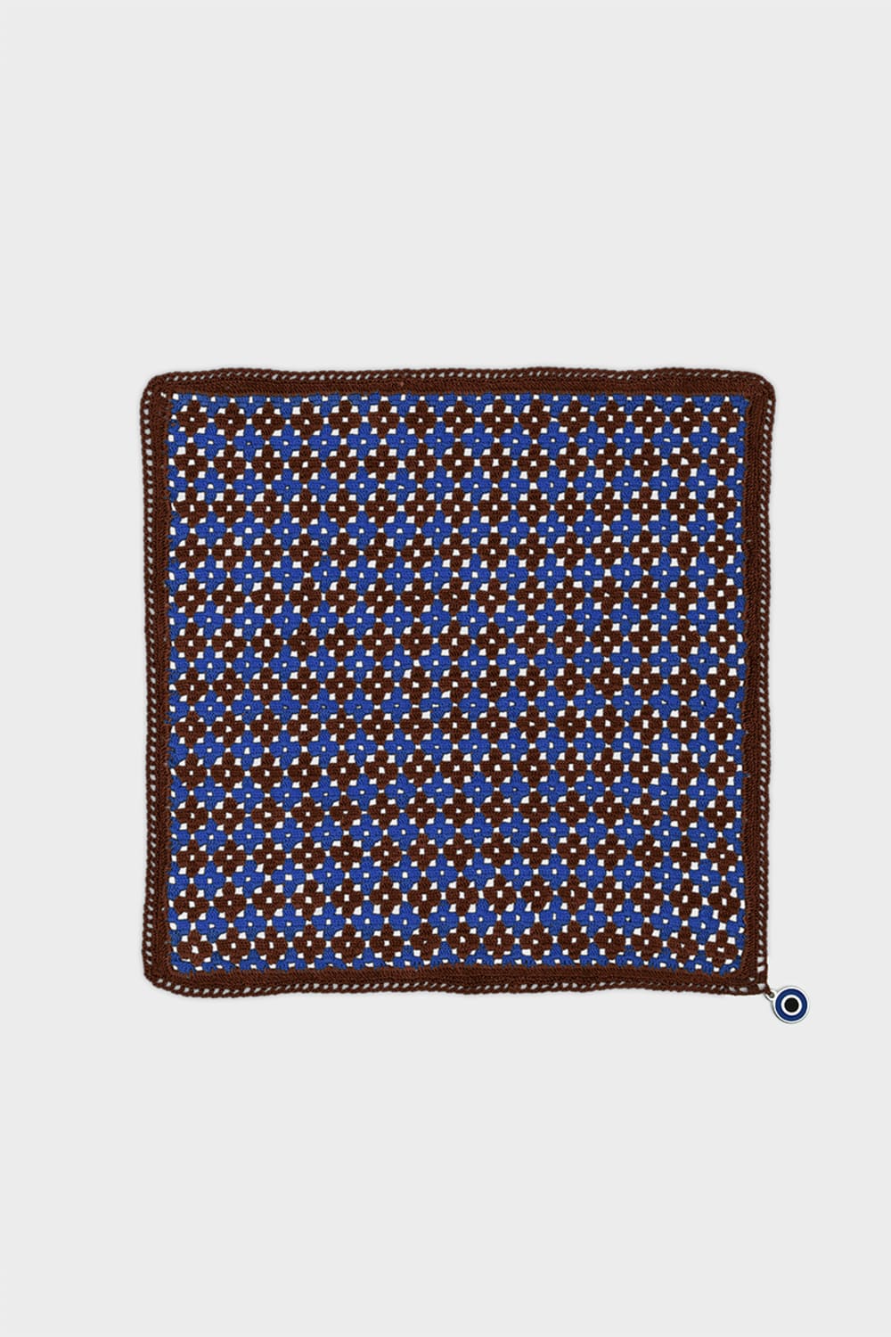 OHM Handmade-Saks Kahverengi Optimist El İşi Dantel Örtü-Dantel Örtüler-1-roqelvaxirum.shop