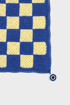 OHM Handmade-Sarı Mavi Checkered El İşi Dantel Örtü-Dantel Örtüler-2-roqelvaxirum.shop