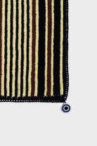 OHM Handmade-Siyah Sarı Kahverengi Multi Stripes El İşi Dantel Örtü-Dantel Örtüler-2-roqelvaxirum.shop