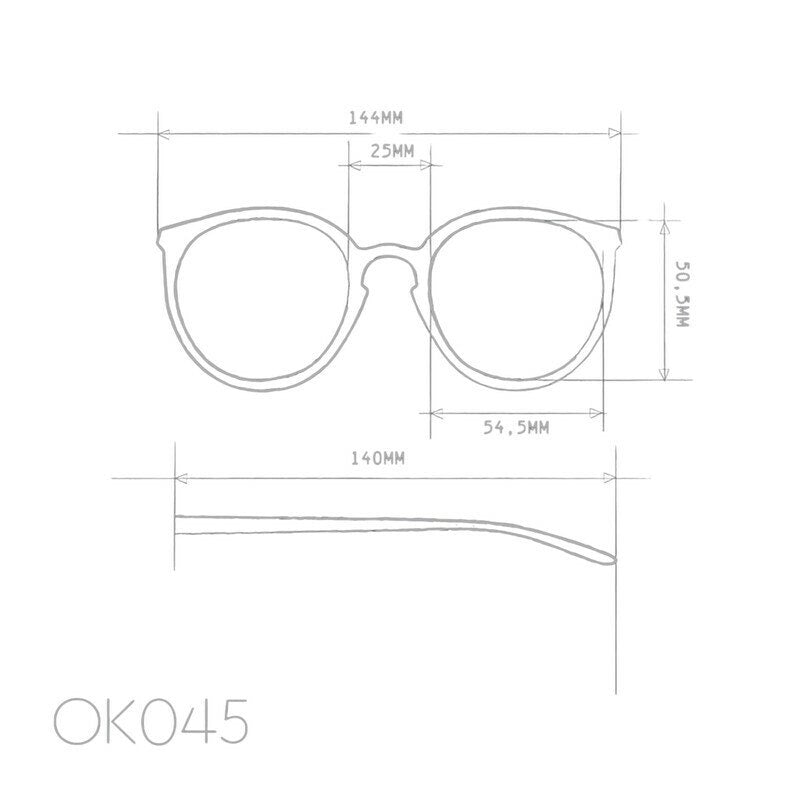 Okkia Berlino Unisex Güneş Gözlüğühavana / Lens : Kahverengi Gradyan
