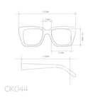 Okkia Elba Unisex Güneş Gözlüğühavana / Lens : Kahverengi Gradyan