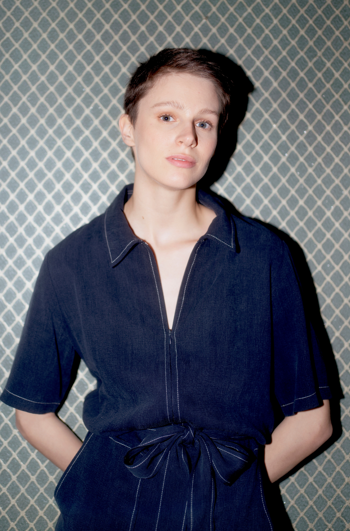 Oh Seven Days-Beatrice Boilersuit - Navy-Pantolon-4-roqelvaxirum.shop
