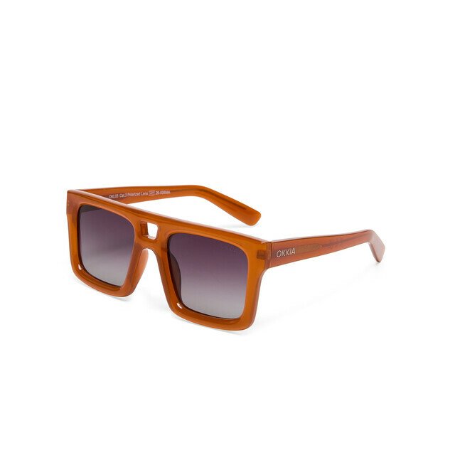 Okkia-Okkia Club Vulcano Siyah Lens Polarize Güneş Gözlüğü Bal Rengi-Güneş Gözlüğü-2-roqelvaxirum.shop