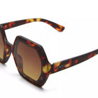Okkia-Okkia Emma Big Hexagonal Unisex Güneş Gözlüğü Klasik Havana-Güneş Gözlüğü-7-roqelvaxirum.shop