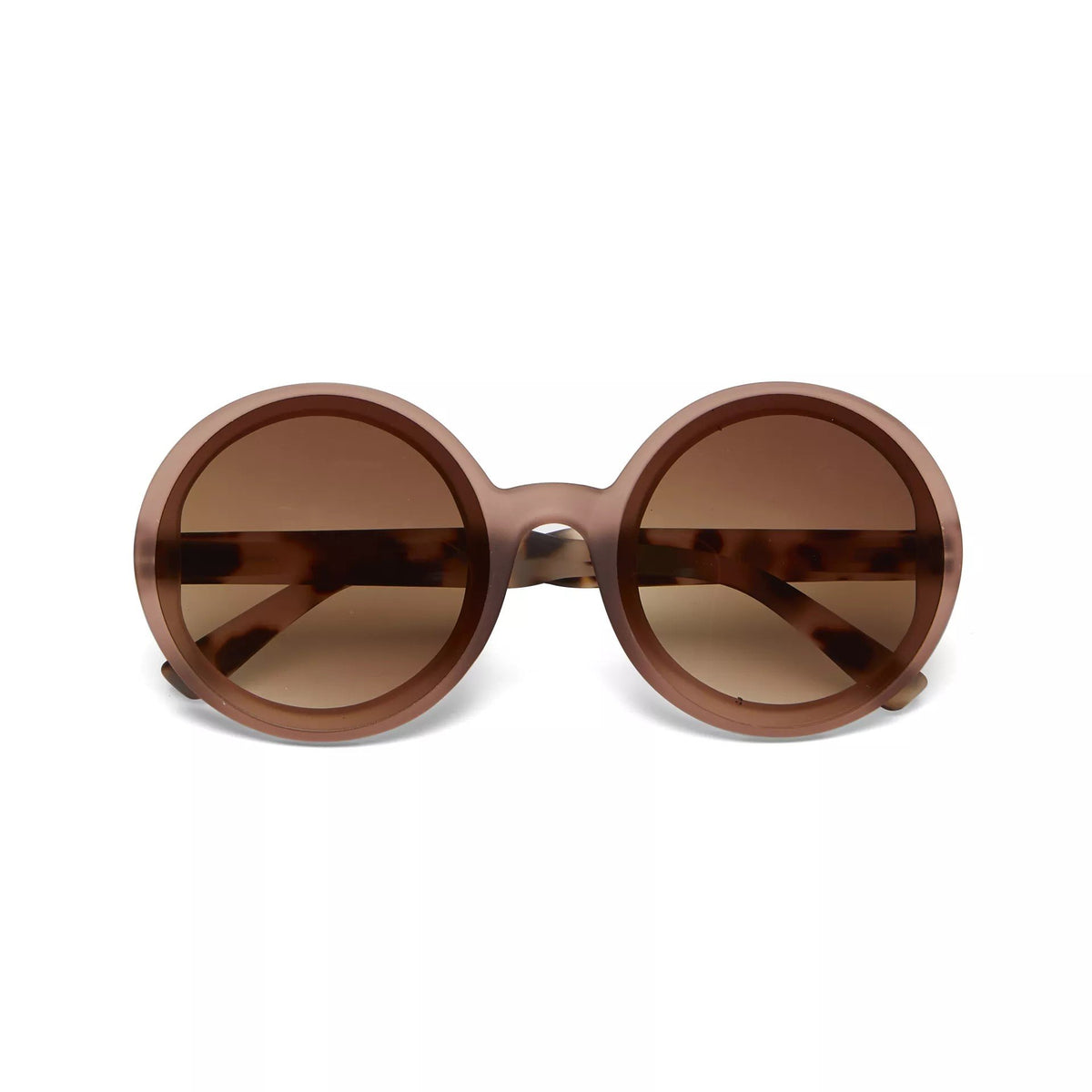 Okkia-Okkia Monica Unisex Büyük Yuvarlak Güneş Gözlüğü Havana Pembesi-Güneş Gözlüğü-1-roqelvaxirum.shop