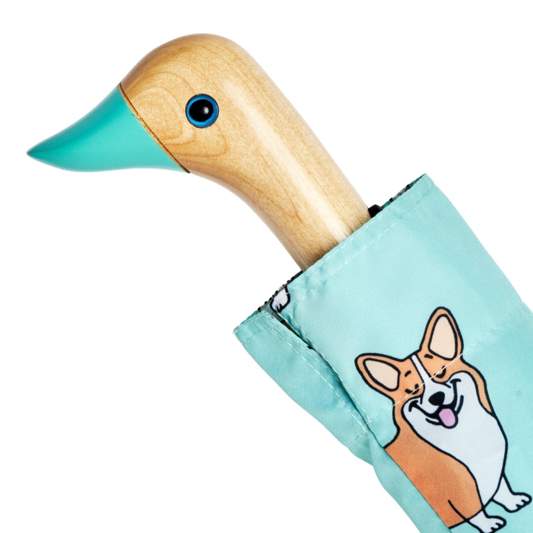 Original Duckhead-Original Duckhead Duck Kompakt şemsiye Corgi Mint Compact-Şemsiye-2-roqelvaxirum.shop