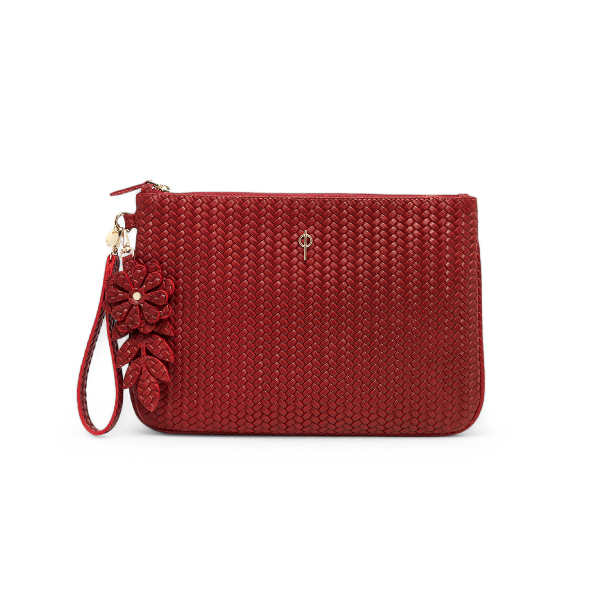 Otrera-Braided Clutch Red-Clutch-1-roqelvaxirum.shop