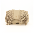 Otrera-Fringe Leda Beige-Clutch-1-roqelvaxirum.shop