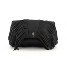 Otrera-Fringe Leda Black-Clutch-1-roqelvaxirum.shop