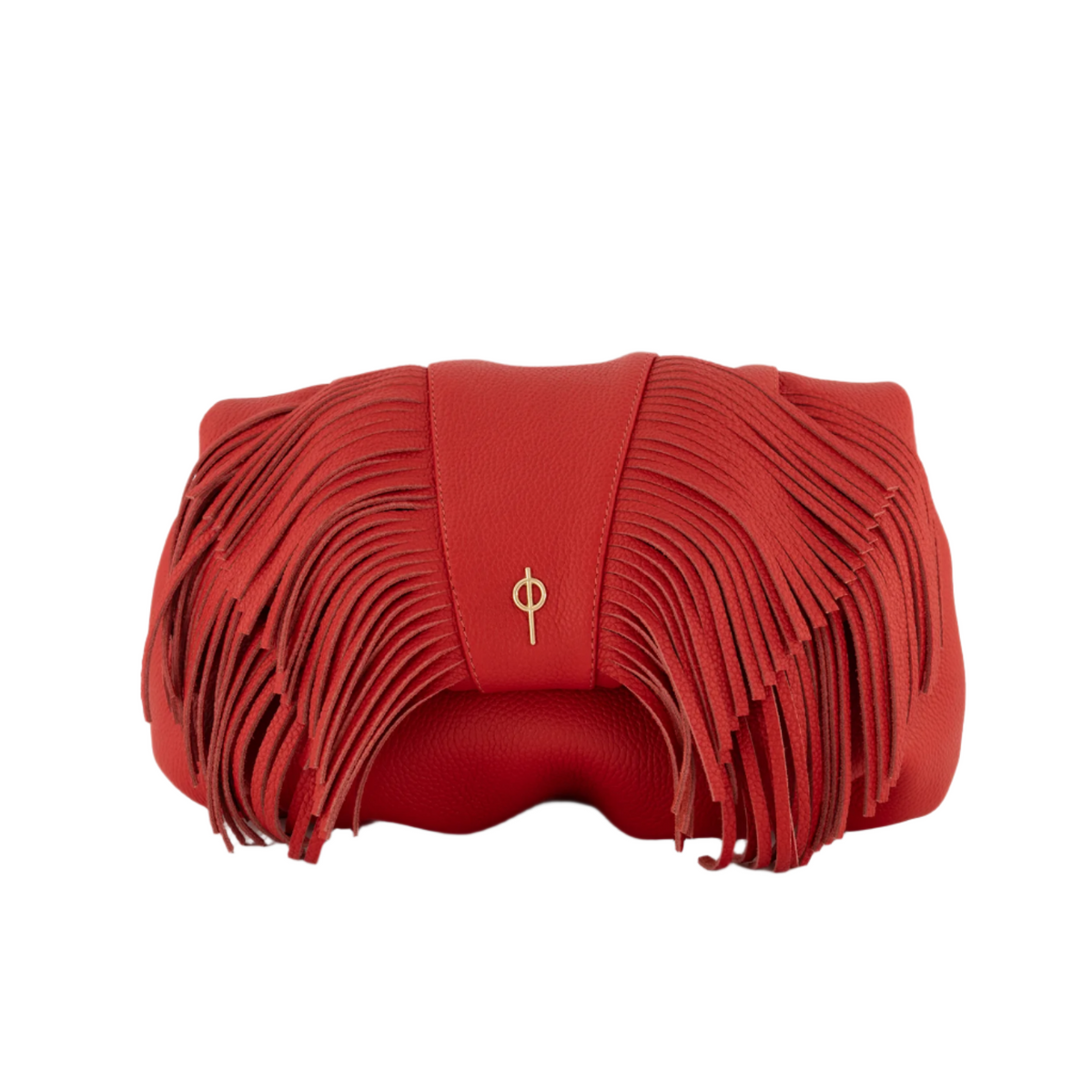 Otrera-Fringe Leda Red-Clutch-1-roqelvaxirum.shop