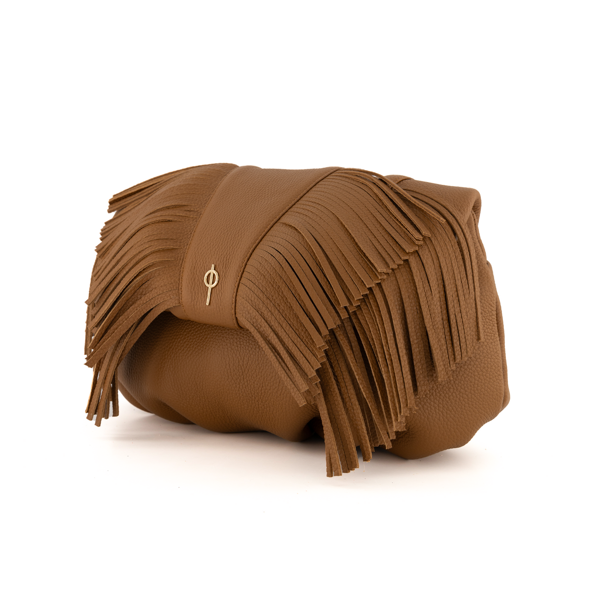 Otrera-Fringe Leda Tan-Clutch-2-roqelvaxirum.shop