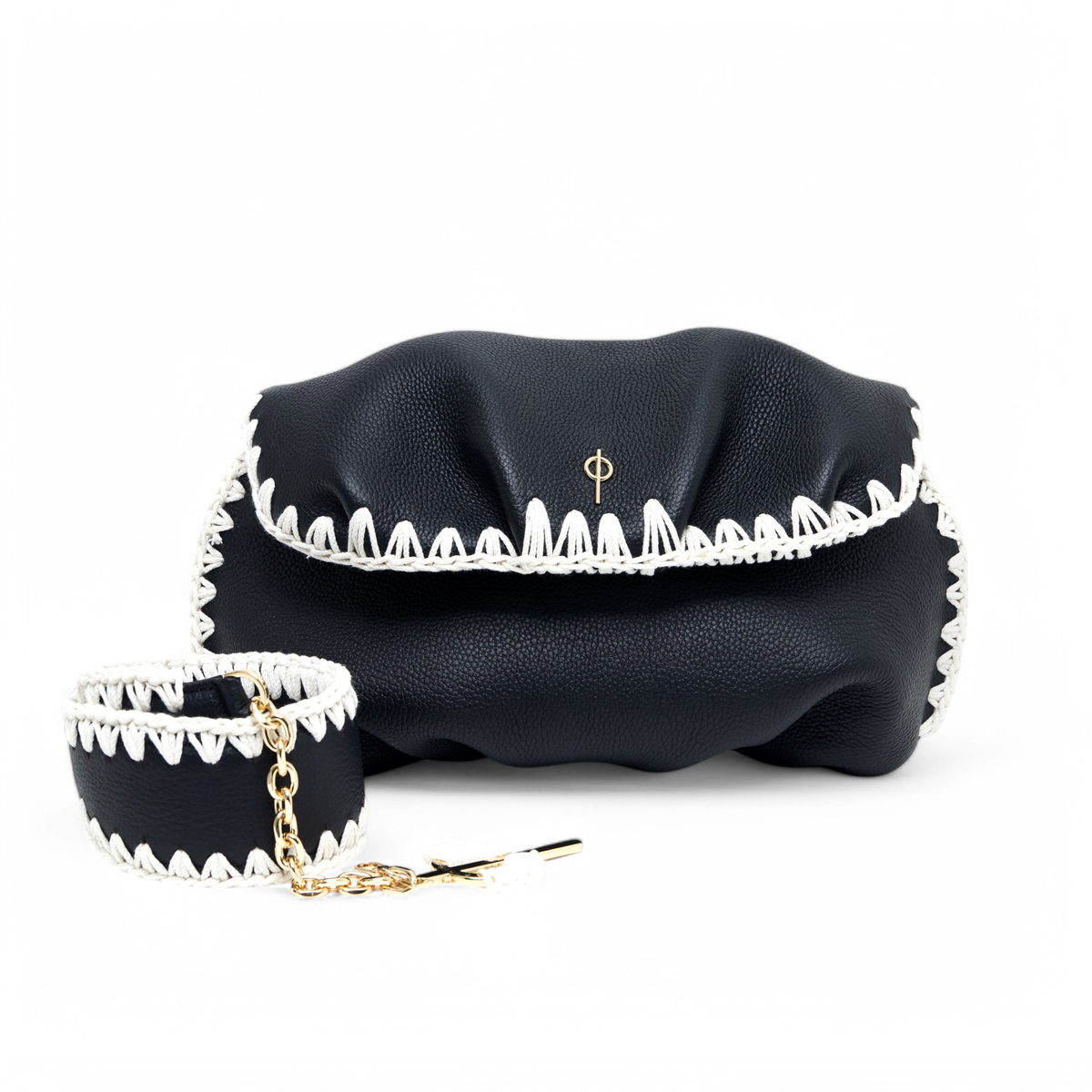 Otrera-Leda Macrame Black-Clutch-1-roqelvaxirum.shop