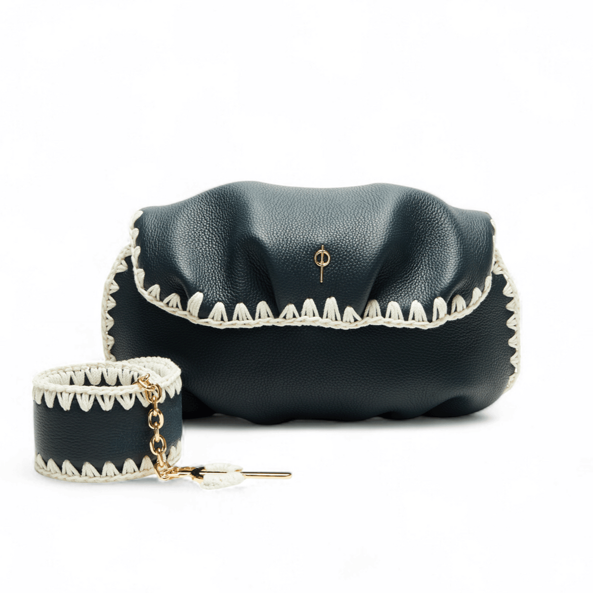 Otrera-Leda Macrame Navy-Clutch-1-roqelvaxirum.shop