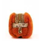 Otrera-Lula Pouch Fur - Burnt Orange-El Çantası-3-roqelvaxirum.shop