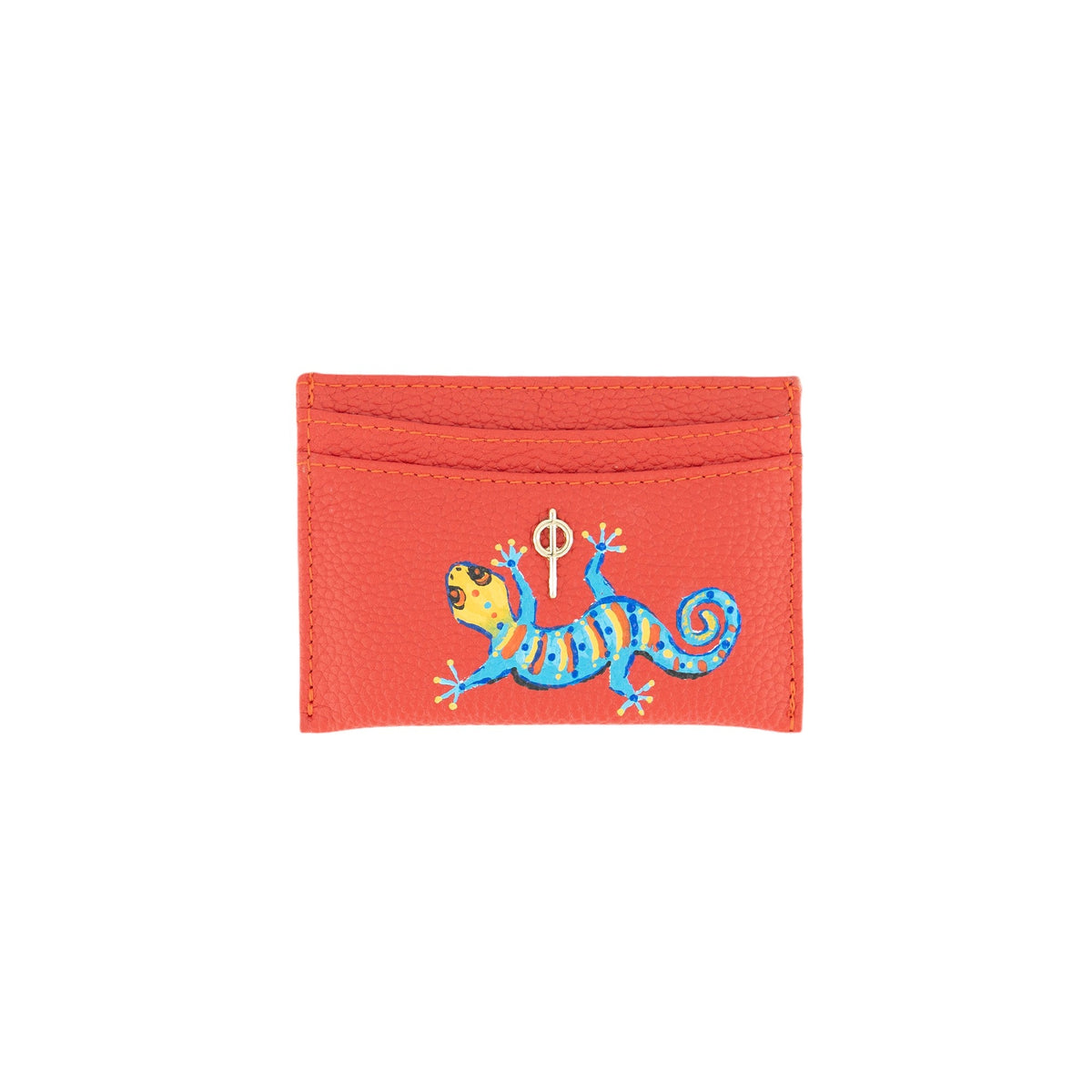 Otrera-Lydia Hand Painted - Orange-Cüzdan & Kartlık-1-roqelvaxirum.shop