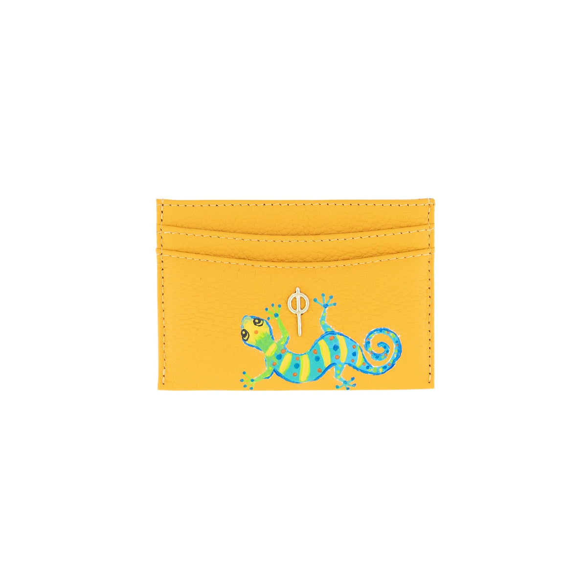 Otrera-Lydia Hand Painted - Yellow-Cüzdan & Kartlık-1-roqelvaxirum.shop