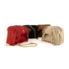 Otrera-Mini Fringe Leda Black-Omuz Çantası-4-roqelvaxirum.shop