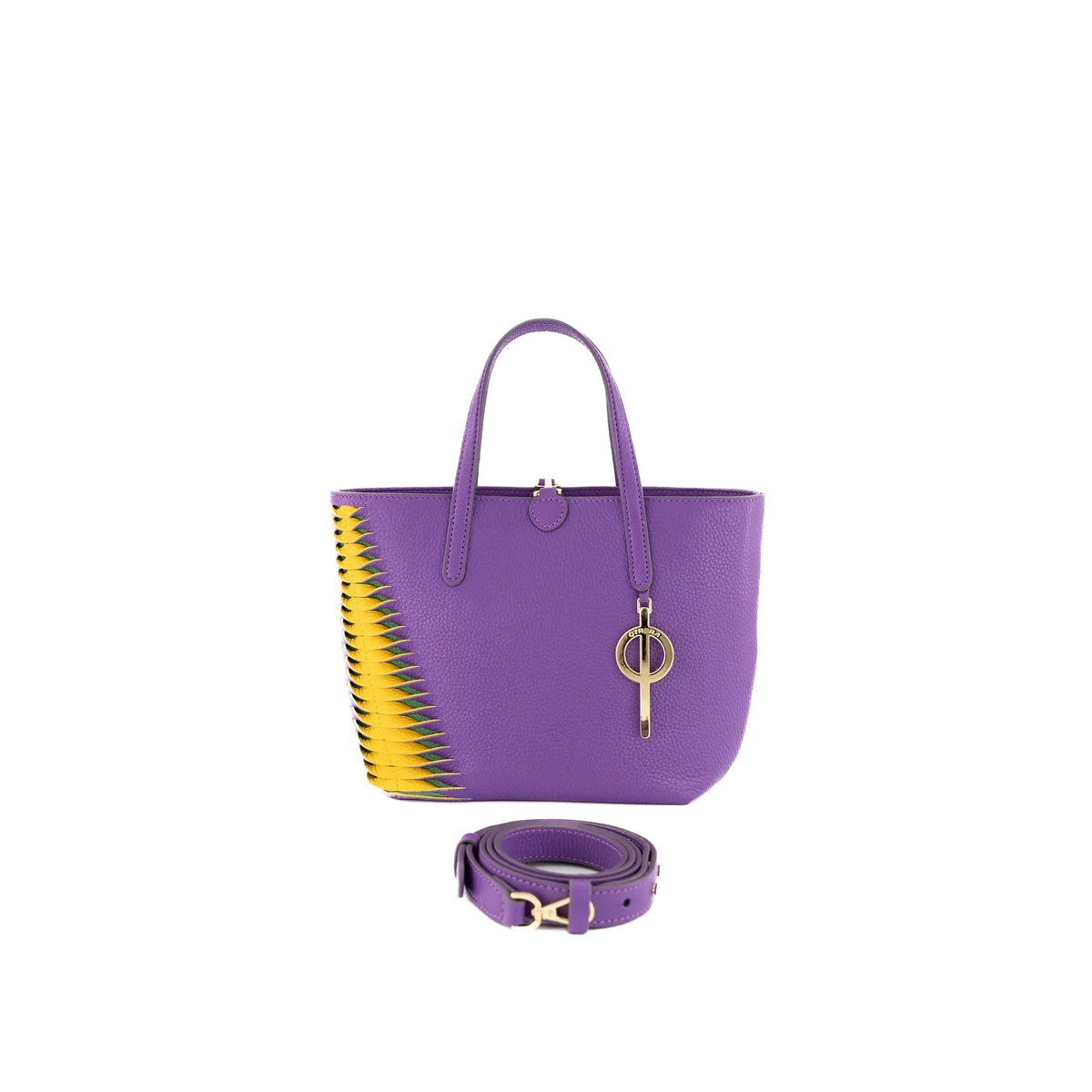 Otrera-Mini Shopping Bag Purple&Yellow-Omuz Çantası-1-roqelvaxirum.shop