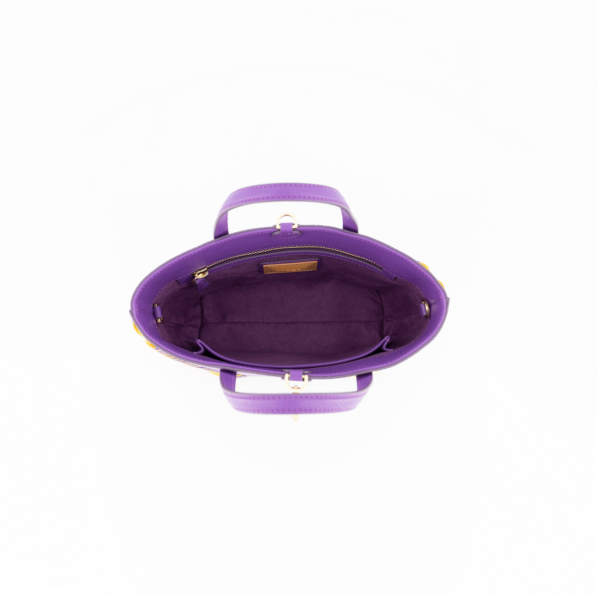 Otrera-Mini Shopping Bag Purple&Yellow-Omuz Çantası-3-roqelvaxirum.shop