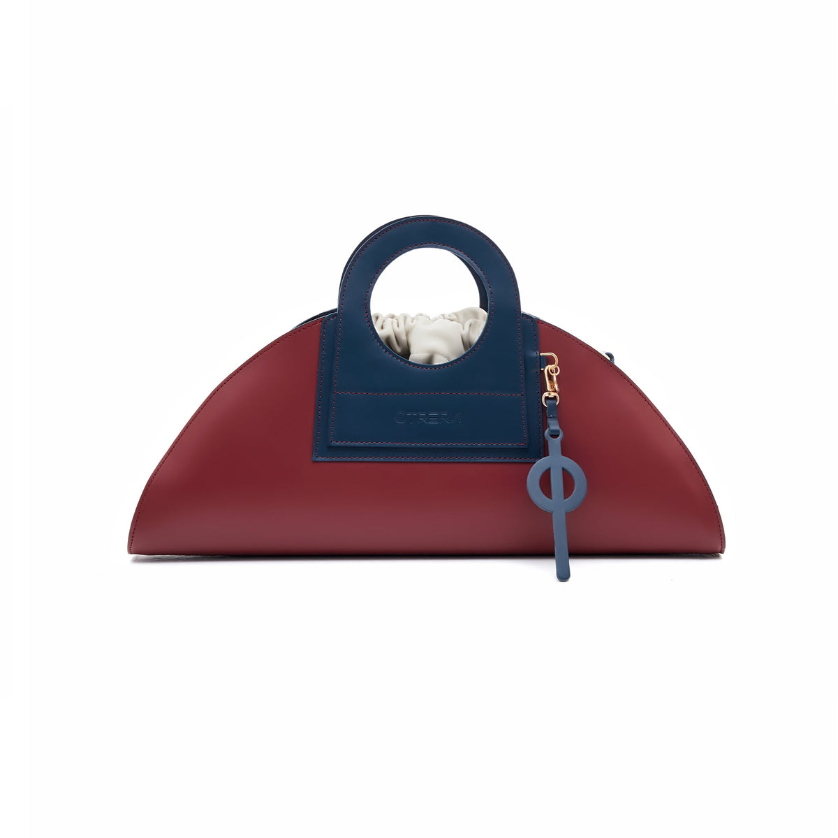 Otrera-Mini Taco Leather - Burgundy-El Çantası-1-roqelvaxirum.shop