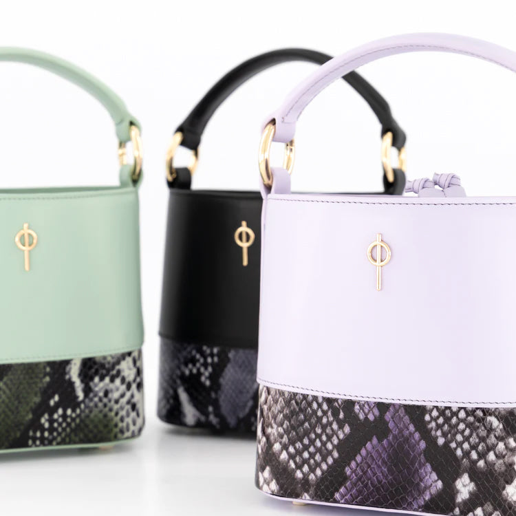 Otrera-Noa Snake Mint Green-Omuz Çantası-5-roqelvaxirum.shop