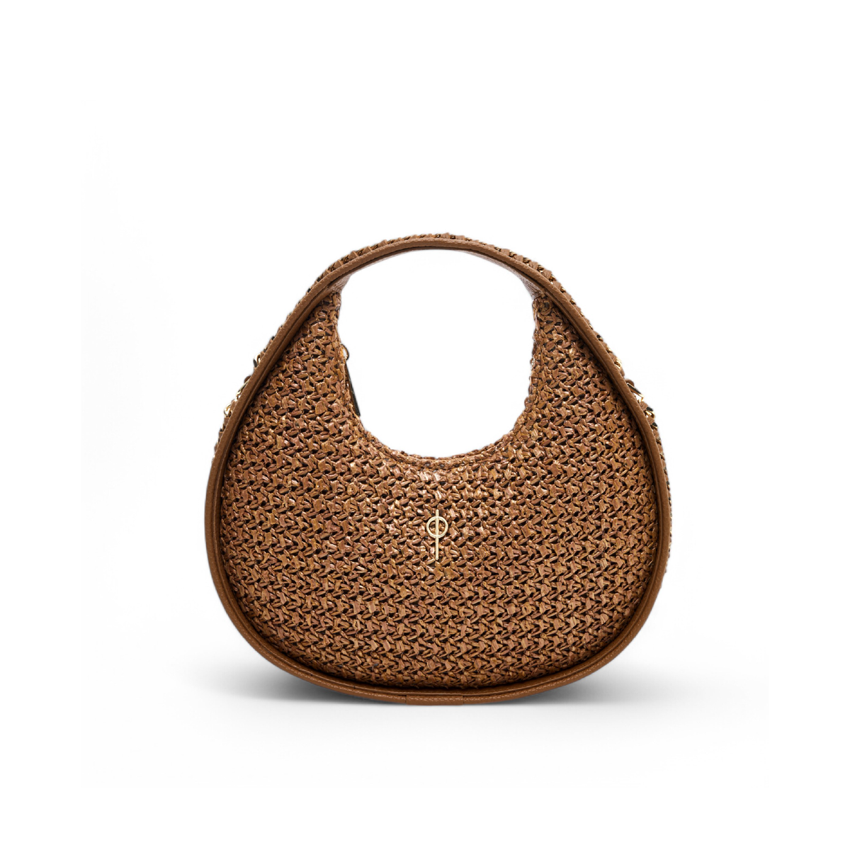 Otrera-Round Chain Bag Straw Tan-Crossbody bag-1-roqelvaxirum.shop