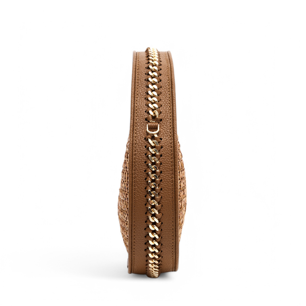 Otrera-Round Chain Bag Straw Tan-Crossbody bag-4-roqelvaxirum.shop
