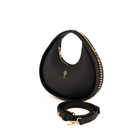 Otrera-SORUNLU - Round Chain Bag Black-Omuz Çantası-3-roqelvaxirum.shop