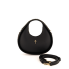 Otrera-SORUNLU - Round Chain Bag Black-Omuz Çantası-7-roqelvaxirum.shop
