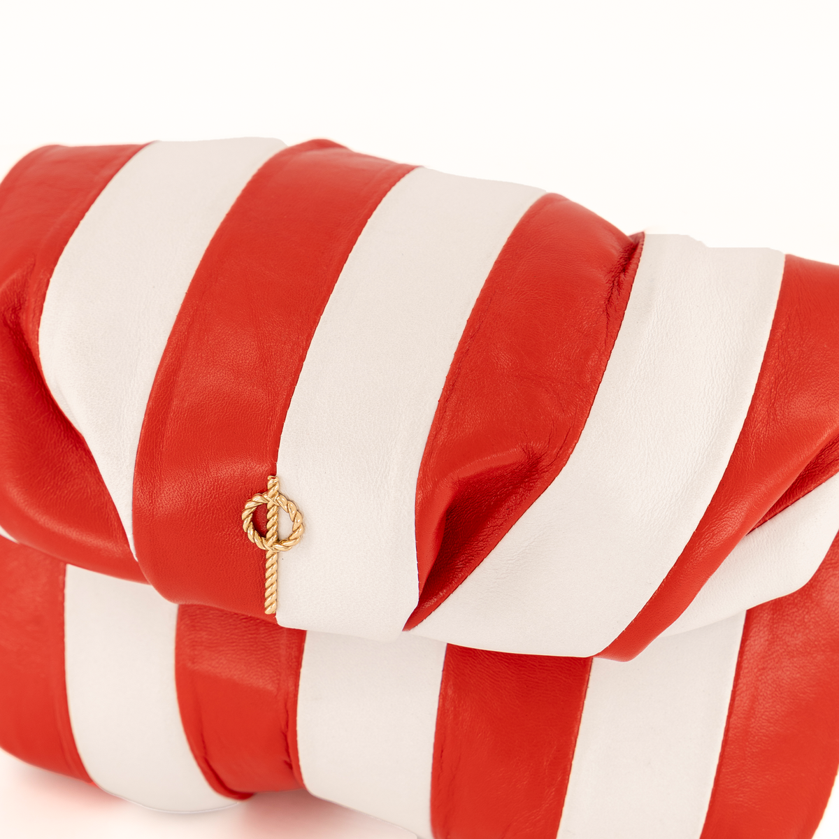 Otrera-Striped Leda Red-Clutch-3-roqelvaxirum.shop