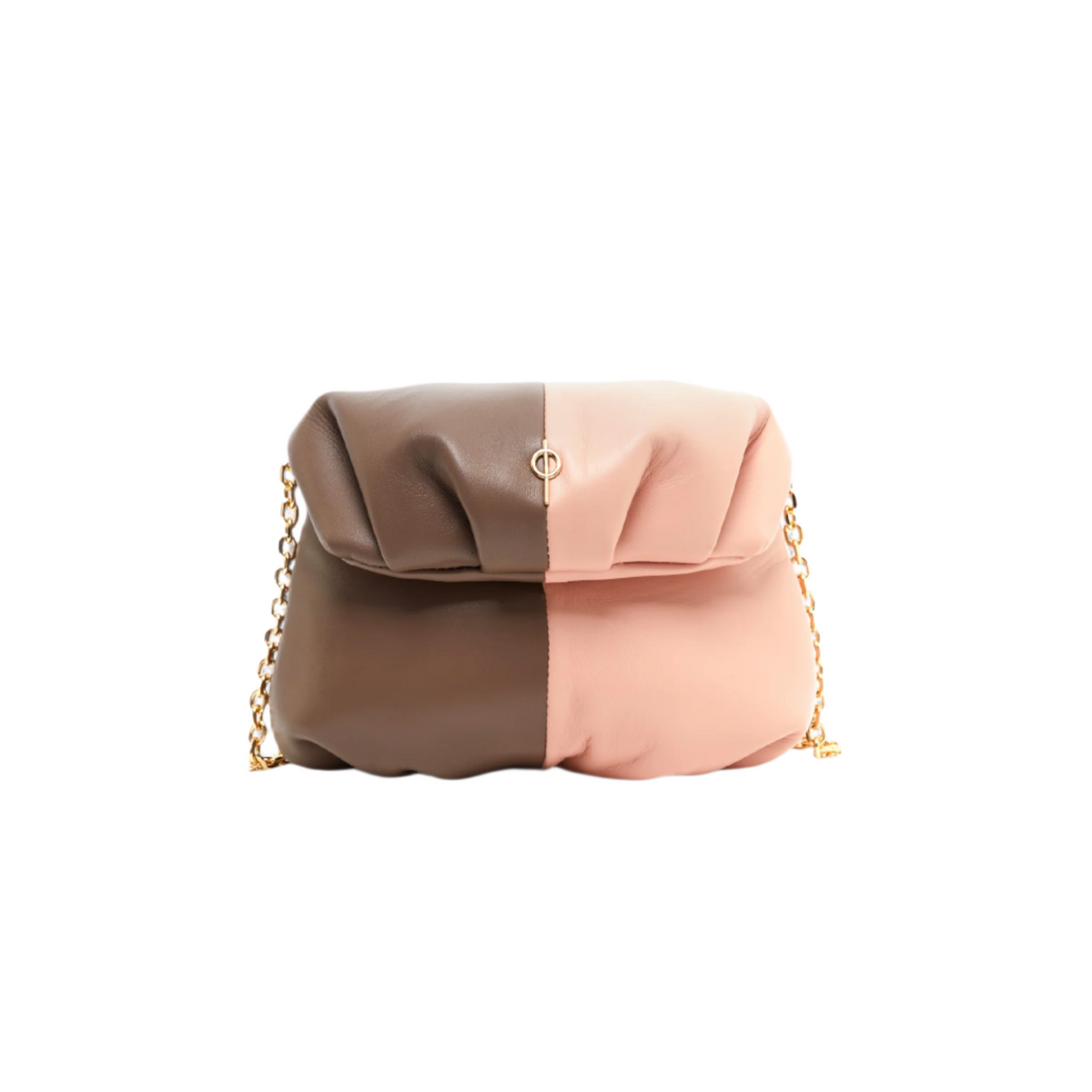 Otrera-Two Colored Baby Leda Floater Brown/Pink-Crossbody bag-1-roqelvaxirum.shop