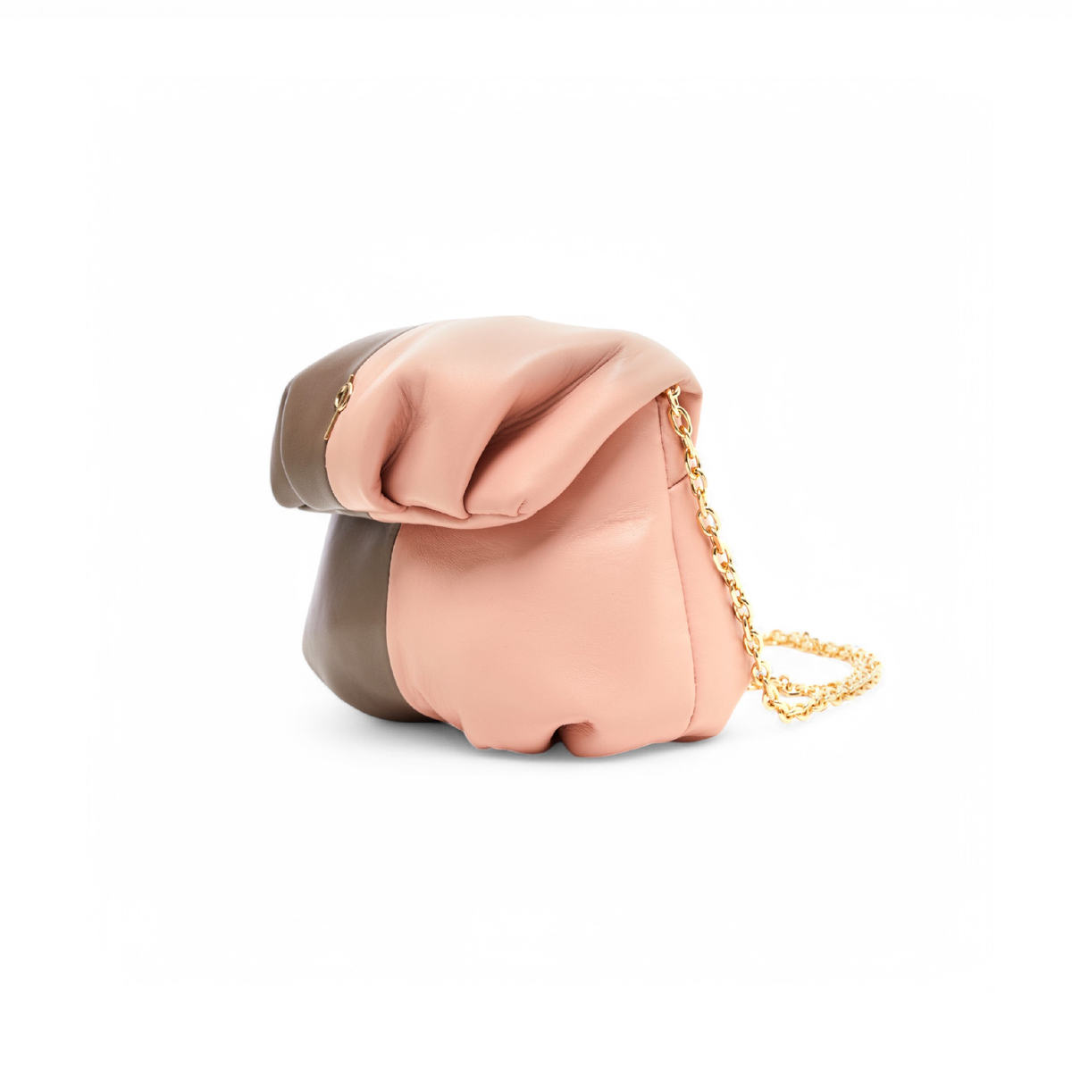 Otrera-Two Colored Baby Leda Floater Brown/Pink-Crossbody bag-2-roqelvaxirum.shop