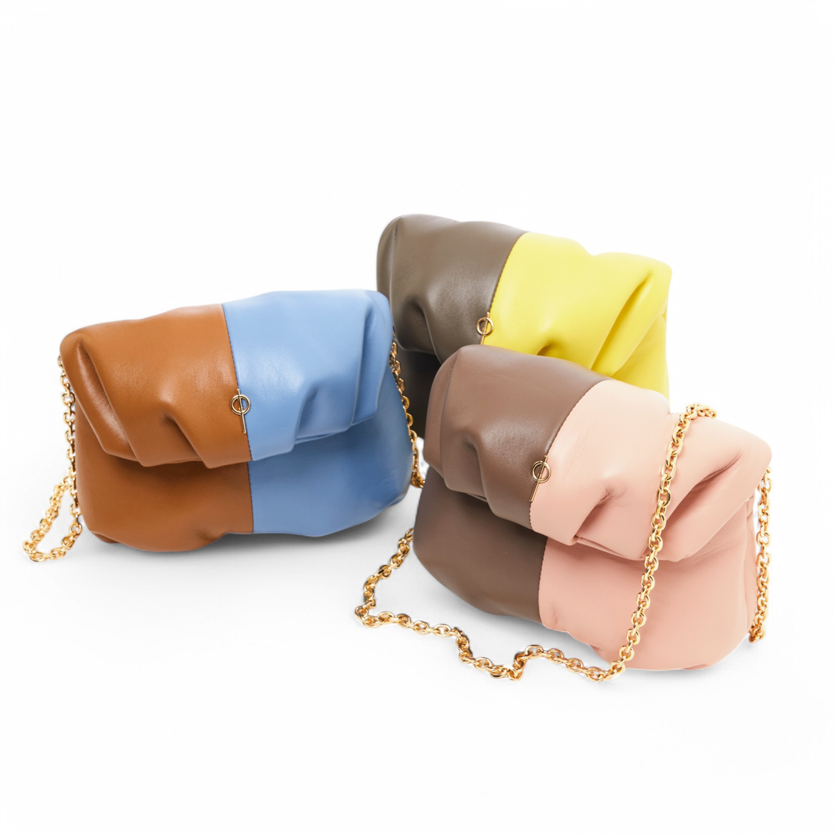 Otrera-Two Colored Baby Leda Floater Brown/Yellow-Crossbody bag-4-roqelvaxirum.shop