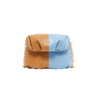 Otrera-Two Colored Baby Leda Floater Tan/Blue-Crossbody bag-1-roqelvaxirum.shop