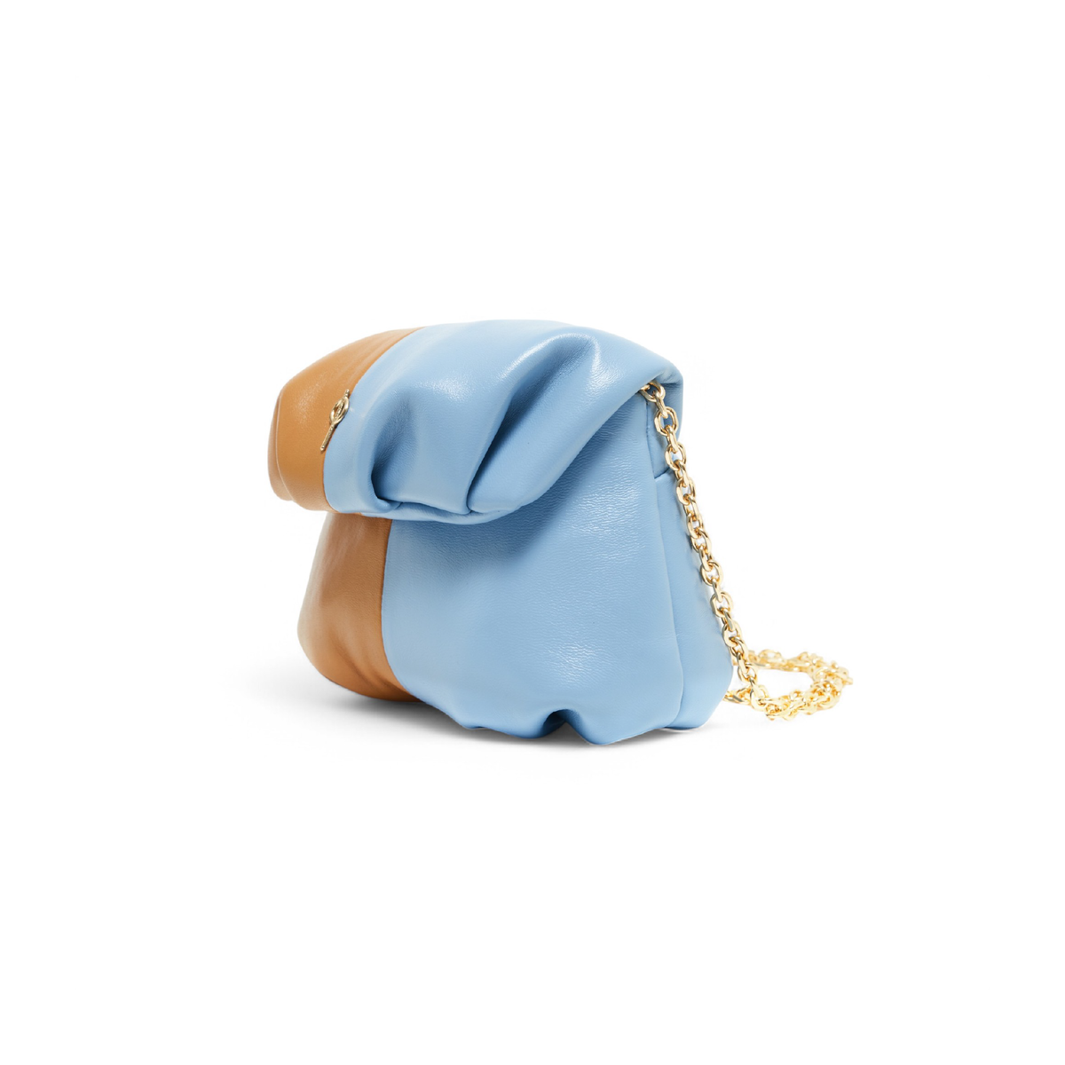 Otrera-Two Colored Baby Leda Floater Tan/Blue-Crossbody bag-2-roqelvaxirum.shop