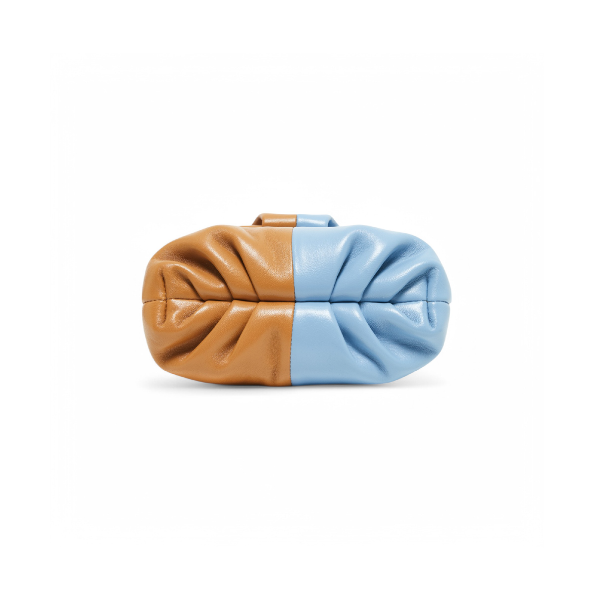 Otrera-Two Colored Baby Leda Floater Tan/Blue-Crossbody bag-3-roqelvaxirum.shop