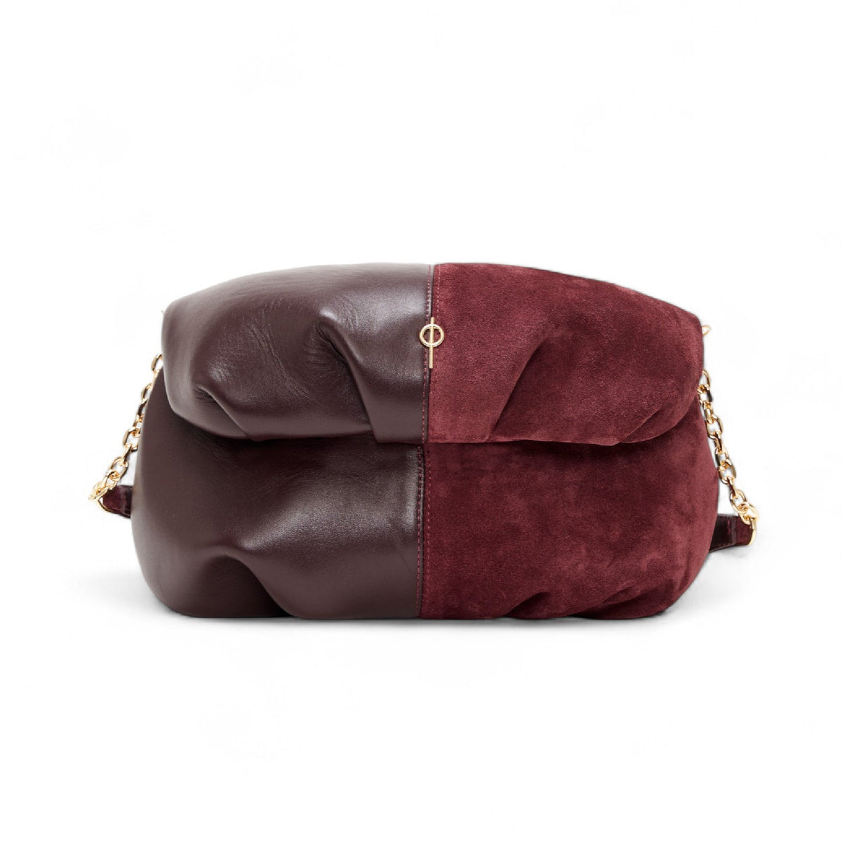 Otrera-Two Colored Leda Burgundy-Omuz Çantası-1-roqelvaxirum.shop