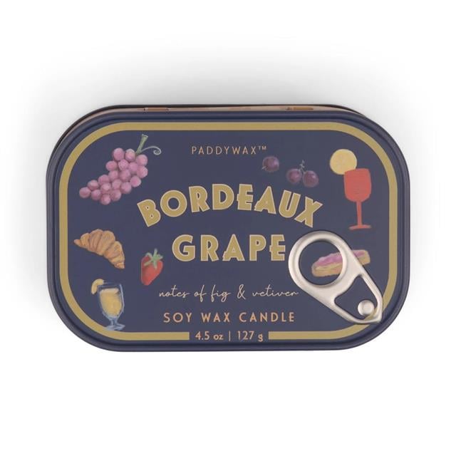 Paddywax-Bistro Grapes Printed Tin Candle Bordeaux Grape 127 Gr Mum-Mum-1-roqelvaxirum.shop