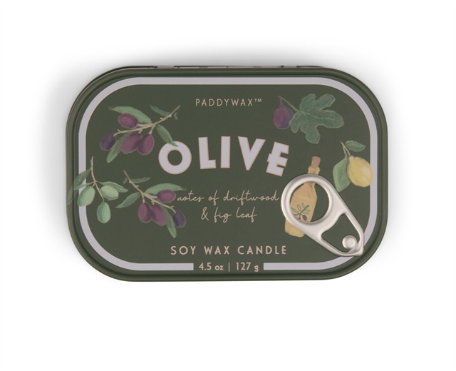 Paddywax-Bistro Olive Printed Tin Candle Fig & Olive127 Gr Mum-Mum-1-roqelvaxirum.shop