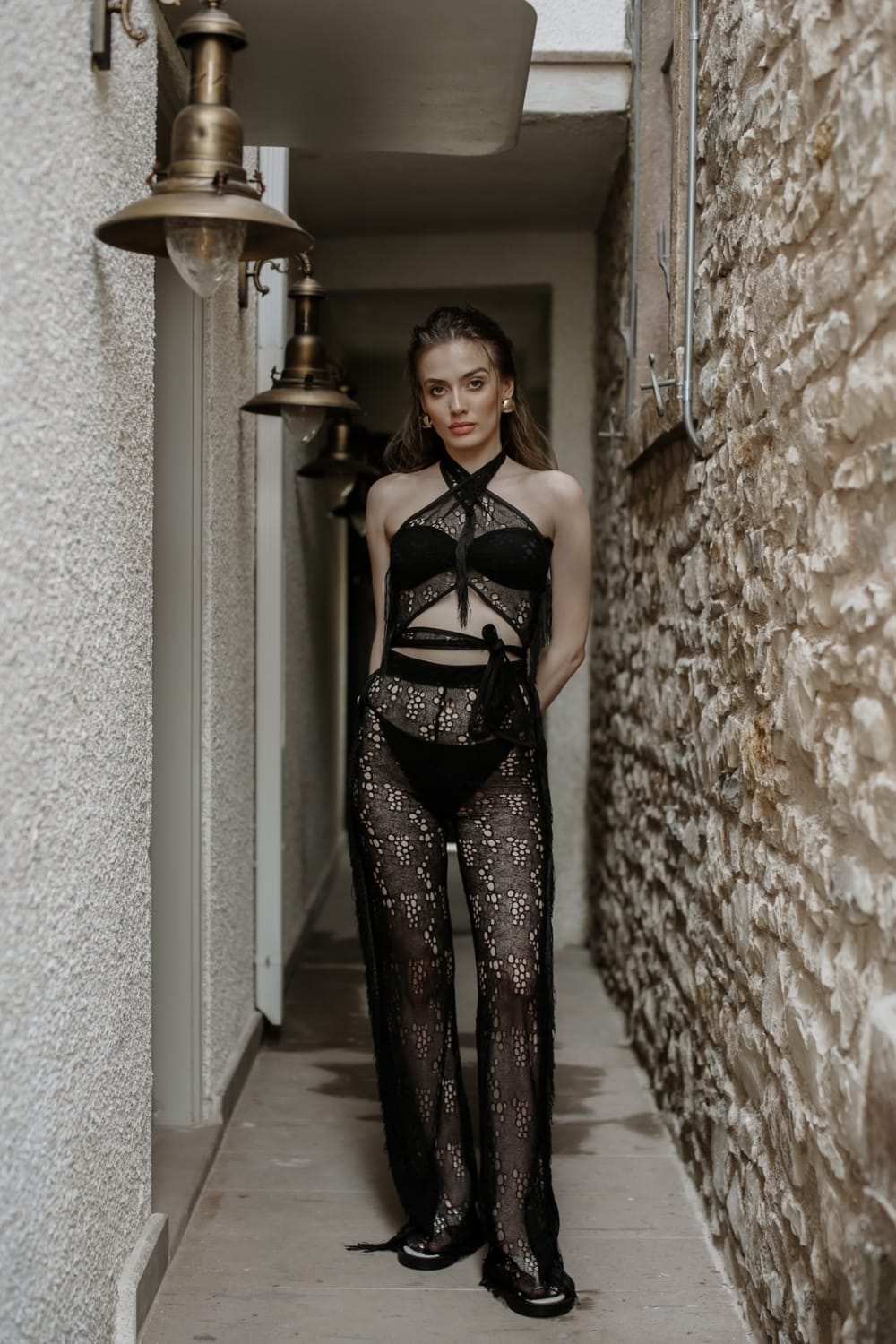 Pelia-Bianca Püsküllü Crop-pantolon Beach Takım-Alt - Üst Takım-1-roqelvaxirum.shop