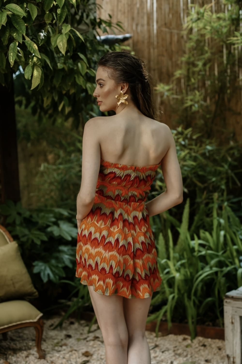 Pelia-Lina Straplez Mini Şort Tulum-Tulum-2-roqelvaxirum.shop