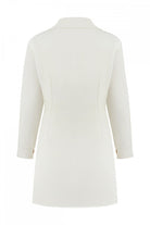 Pelia-Linda Krep Krem Mini Elbise-Elbise-2-roqelvaxirum.shop