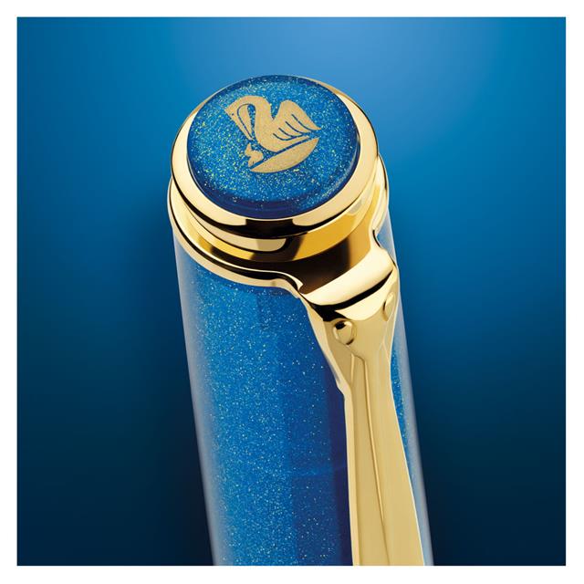 Pelikan-Classic M200 Dolma Kalem Seti Golden Lapis Ef Uç-Dolma Kalem-2-roqelvaxirum.shop