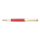 Pelikan Souverän M600 Red-White Dolma Kalem (F) Uç