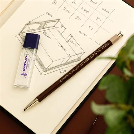 Penco-Penco Prime Timber 2.0 Mm Pencil & Sharpener Set Mekanik Uçlu Kalem Ve Kalemtraş Seti Beyaz-Mekanik Uçlu Kalem-2-roqelvaxirum.shop