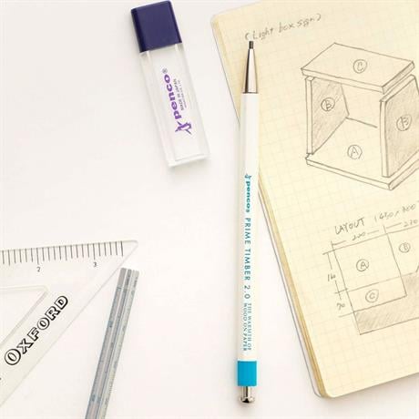 Penco-Penco Prime Timber 2.0 Mm Pencil & Sharpener Set Mekanik Uçlu Kalem Ve Kalemtraş Seti Beyaz-Mekanik Uçlu Kalem-7-roqelvaxirum.shop